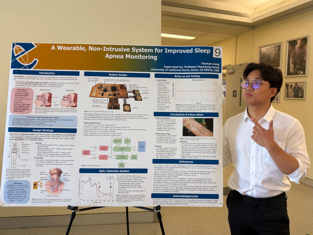 Thomas presents poster