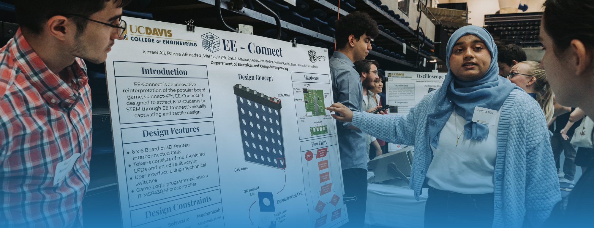 UC Davis students present a poster