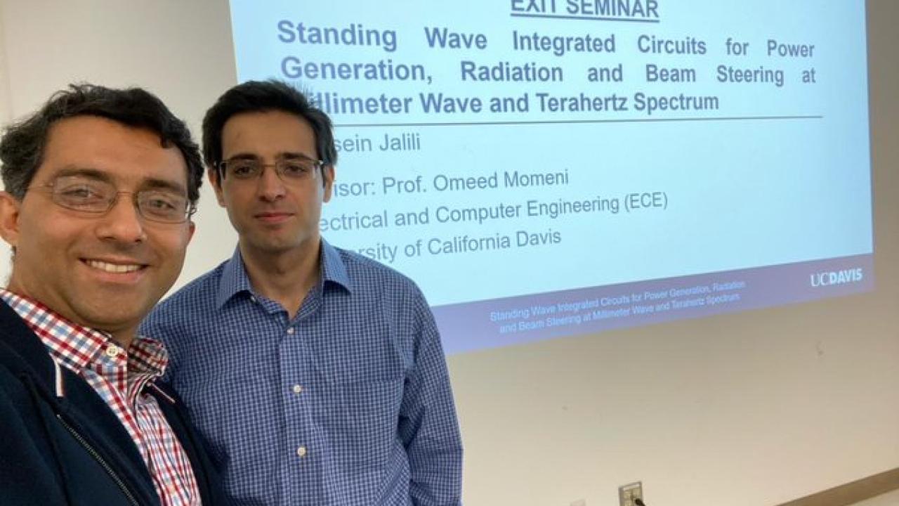 Professor Momeni and Hossein Jalili