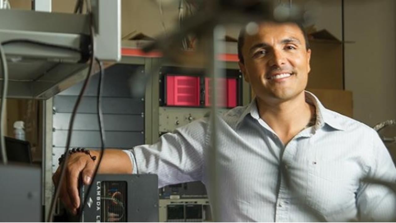 Cristian Heredia, a graduate student in electrical and computer engineering, graduated as a data scientist in 2017. (Karin Higgins/UC Davis) Top Program