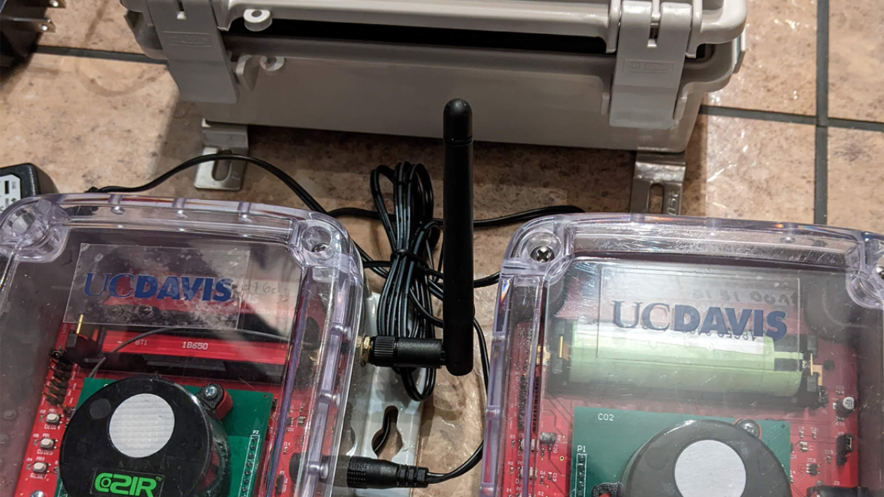 Closeup of monitoring system