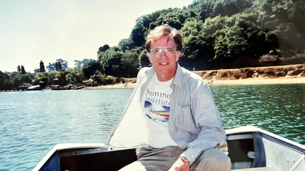 Neville C. Luhmann Jr. in 1994 on a boat