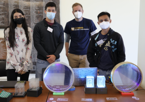 students demonstrating project