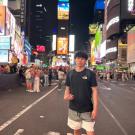 Image of Matthew Wang in Times Square
