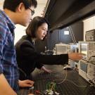Professor Q. Jane Gu in lab