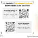 Grad Program Zoom Information Sessions Marketing Flyer
